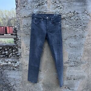 Rag & Bone Fit 2 Slim Straight Leg Jeans 32x32 Distressed Denim Grayson